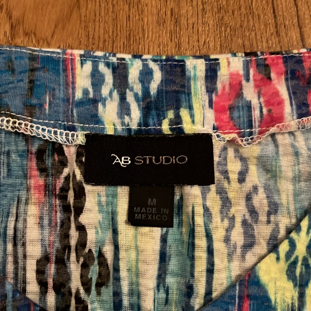 AB Studio Multi-Colored Layered Top - Picture 3 of 7